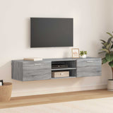 Wooden Cabinet Grey Sonoma 150 x 39 x 30 cm Engineered Wood 880237