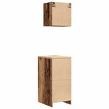 ZNTS Garage Cabinets 2 pcs Old Wood Engineered Wood 3328276