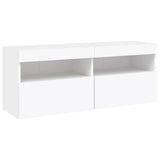 5 Piece TV Wall Units with LED White Engineered Wood 3216725