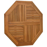 Table Top 80x80x2.5 cm Octagonal Solid Wood Teak 366666