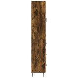 Cabinet Set 2 pcs Smoked Oak 33 x 34.5 x 90 cm Engineered Wood 3416651