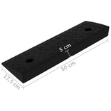 Kerb Ramps 2 pcs 50x17.5x5 cm Rubber 150980