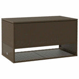 Outdoor Cushion Box Brown 100x55x55.5 cm Poly Rattan 4104142