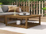 Garden Table Honey Brown 82.5x82.5x45 cm Solid Wood Pine 824144