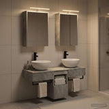 Bathroom Cabinet Set 5 pcs Concrete Grey Engineered Wood 3406282