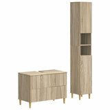 2 Piece Bathroom Cabinet Set ARNHEM Sonoma Oak Engineered Wood 3417524