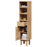 Bathroom Cabinet OTTA 35x30x159 cm Solid Wood Pine 4013459