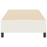 Platform Bed Frame Cream 100 x 200 cm Fabric 3337394