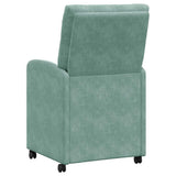 Dining Chairs with Wheels 2 pcs Sea green 58 x 67 x 97 cm 42017874