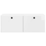 Wall-Mounted TV Cabinet 78.5 x 41 x 30 cm High Gloss White 899199