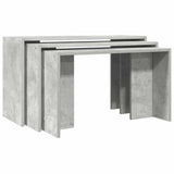 Nesting Tables 3 pcs Concrete Grey Engineered Wood 858536