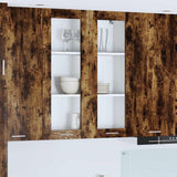Hanging Cabinet Smoked Oak 80 x 31 x 100 cm Engineered Wood 884398