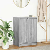 Sideboard Grey Sonoma 57x34x76 cm Engineered Wood 861621
