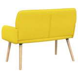 2 Seater Sofa with Solid Wood Legs 2-Seater Light Yellow 42051039