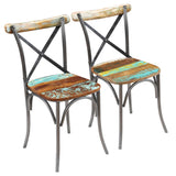 Dining Chairs 2 pcs Solid Reclaimed Wood 243722