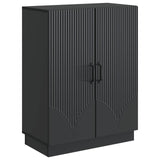 Sideboard Black 66 x 34.5 x 87 cm Engineered Wood 895276