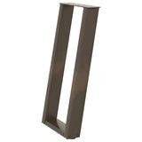 Console Table Legs U-Shaped 2 pcs Natural Steel 38x cm Steel 4012783
