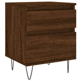 Bedside Cabinets 2 pcs Brown Oak 40x35x50 cm Engineered Wood 830683