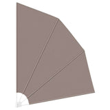 Balcony Privacy Screen 210 x 210 cm Polyester Taupe 42000936