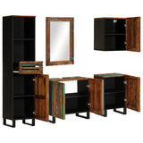 5 Piece Bathroom Furniture Set Solid Wood Acacia 3217107