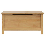 Storage Box HILL Honey Brown 90 x 40 x 45 cm Solid Pine Wood 42025031