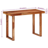 Dining Table 110x50x76 cm Solid Wood Acacia 353317
