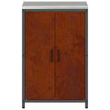 Kitchen Storage HATTEM Rusty 60 x 50 x 92 cm Steel 874995