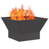 Fire Pit Black 60 x 60 x 35 cm Steel 858910