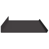 Floating Shelf Wall-mounted 4 pcs Black 100 x 18 x 2.5 cm Steel 8004045