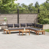 Garden Sofa Set 3 pcs Brown and Grey 3356867