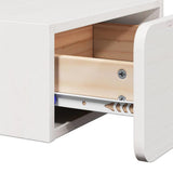 Bedside Table White 39 x 34 x 16.5 cm Solid pine wood 873501