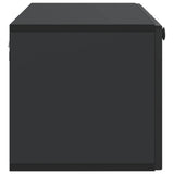 Wall-Mounted TV Cabinet Black 98 x 31 x 30 cm Engineered Wood 898046