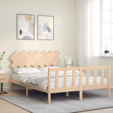 Bed Frame without Mattress 140x190 cm Solid Wood Pine 3193446