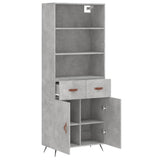 Highboard Concrete grey Engineered wood, Metal Bigger Highboard 3200493