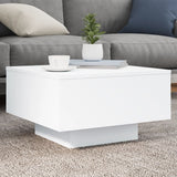 Coffee Table White 55x55x31 cm Engineered Wood 836567