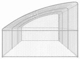 Dog Kennel 3 pcs Silver 6 x 2 x 2 m Galvanised steel 3368337