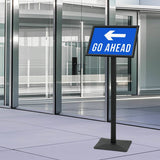Pedestal Poster Stand Silver A3 Cast Iron 42020977