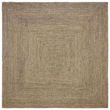 Area Rugs Natural and Black 300 x 300 cm Jute 42010507