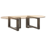 Coffee Table Legs T-Shaped 2 pcs Black 70x25x cm Steel 4013019