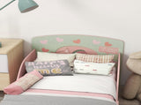Toddler Bed Frame, Kids Bedroom Furniture for Ages 3-6 Years, Pink T3398P347983