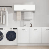 Wardrobe White 100x32.5x35 cm Engineered Wood 808233