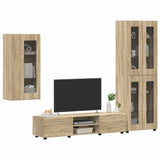 TV Cabinet Set FLORIN 3 pcs Sonoma Oak Engineered Wood 3397946