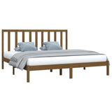 Bed Frame without Mattress Honey Brown Solid Wood Pine 200x200 cm 3105183