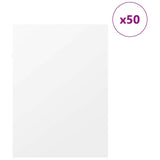Decor Panels 50 pcs White 30 x 42 x 0.27 cm Engineered Wood 885584