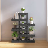 Plant Stand Grey 85x25x109.5 cm Solid Wood Pine 822089