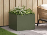 Garden Planter Olive Green 35 x 35 x 35 cm Cold-rolled Steel 8004958