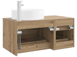 Bathroom Furniture Set 2 pcs Artisan Oak Engineered Wood 3404015