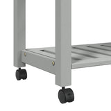 Kitchen Trolley MONZA 84x40x88.5 cm Solid Wood Pine 376101