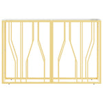 Console Table 110x30x70 cm Stainless Steel and Glass 350026
