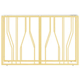 Console Table 110x30x70 cm Stainless Steel and Glass 350026